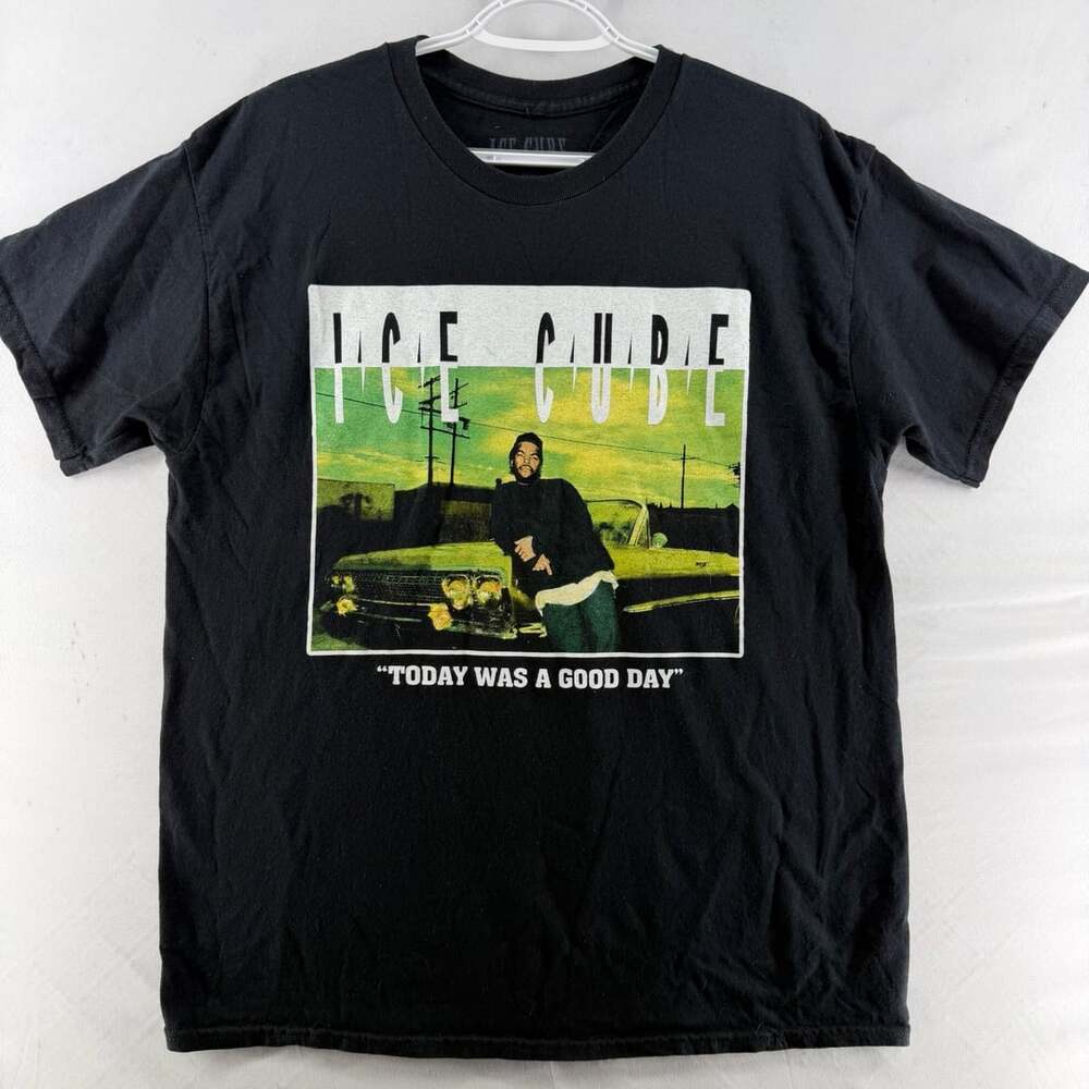 1671 Ice Cube Today Was A Good Day Graphic T-Shirt Size L Black